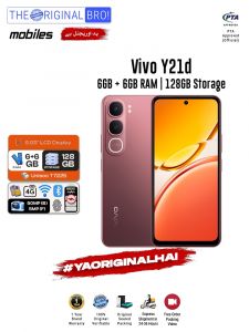 Vivo Y21d - 6GB RAM - 128GB Storage - Easy Monthly Installments - PTA Approved - 1 Year Official Warranty - The Original Bro Mobiles - TOB70